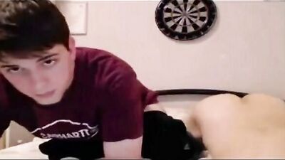 Gay Twinks Caught on Webcam Sucking and Fucking!