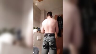 Stripping, Flexing & Jacking Off - The Ultimate Gay Dorm Porn Experience