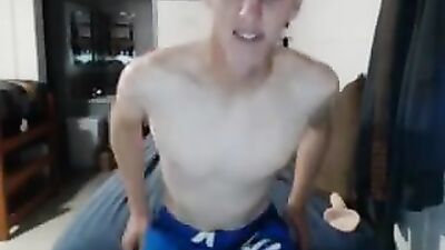 Handsome Blond Show Asshole Dildo Play - Cum Boys Porn!