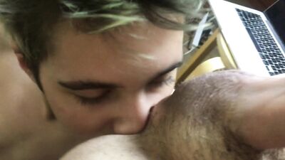 Young Cutie Rimming his Buddy and Swallowing his Load!