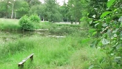 Raw Grass Bareback Fuck: Two Boys Take a Porn Ride Break