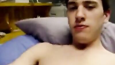 Jacking off in my green boxers and got cum on them boys porn