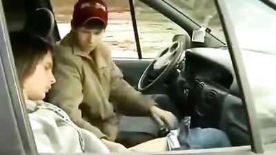 Hot car blowjobs: Cumming with blond teen boys!