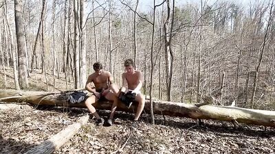 Gay Porn Twink in the Woods 4 - Amature Bareback Twinks