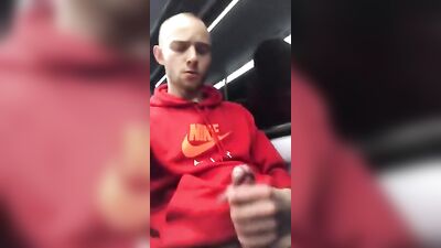 Gangbang on the Train: Public Jack-Off Edition