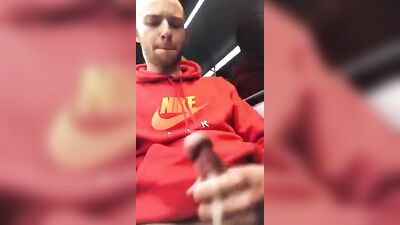Gangbang on the Train: Public Jack-Off Edition