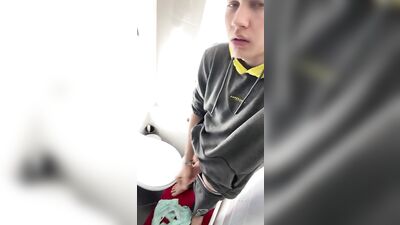 Exploring Bathroom Sex with Hottie Blue-Eyed Boys!