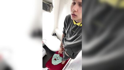 Exploring Bathroom Sex with Hottie Blue-Eyed Boys!