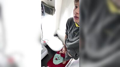 Exploring Bathroom Sex with Hottie Blue-Eyed Boys!