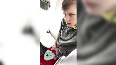 Exploring Bathroom Sex with Hottie Blue-Eyed Boys!