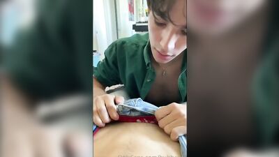 Double Dose of Oral Pleasures with Gorgeous Couple Boys Porn!