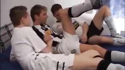 Soccer Boys Play After Match: Cum Shots Handjob Oral