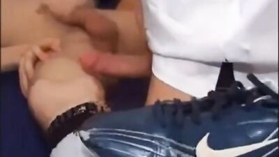 Soccer Boys Play After Match: Cum Shots Handjob Oral