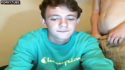 Gay Teen Web-Cam Oral Deepthroats His Buddy Boys Porn!