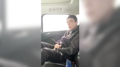 Got Horny in the Parking Lot - Gay Porn Amateur Cum Shots Solo Video!