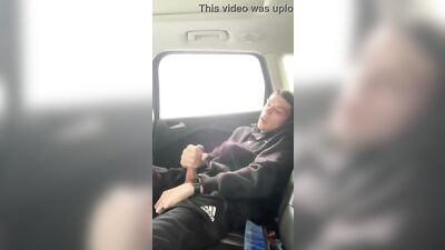 Got Horny in the Parking Lot - Gay Porn Amateur Cum Shots Solo Video!