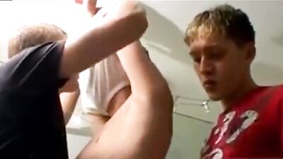 Boys Having Sex in the Bathroom - Big Cocks Cum Shots Handjob Oral!