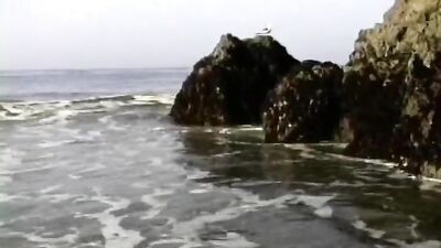 Jeremy in the Surf Gay Porn - Cum Shots Solo!