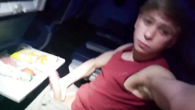 Flight Fetish Handjob: Jerking Off with Young Gay Teens
