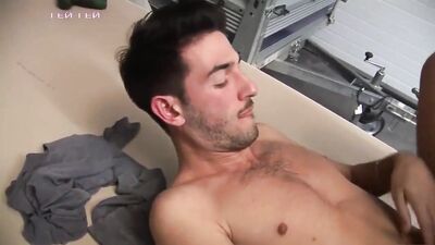 Thick Dick Fury: Muscle Boys Cum Shots in the Container