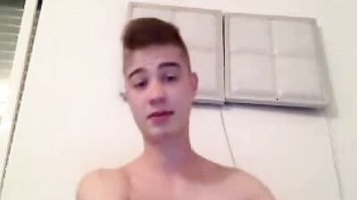 German Boy Jizzes and Shoots: An All-American Cumshot Spectacular!