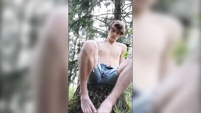Forest Erotics: Boys on Tree Stumps Porn