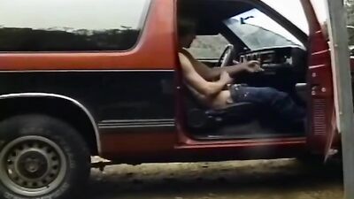 Matt Miller Goes for a Drive & Cum Shots Solo - The Ultimate Roadside Wank!