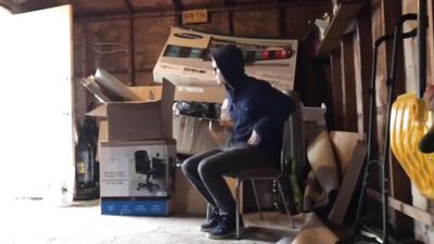 In a Garage Web-Cam Heat: Gay Porn Action!