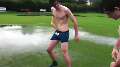 Wet and Wild Twinks - Joe and Leons Cricket Field Adventure