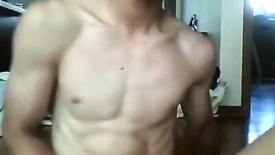 Asian Jizz Fest - Another Korean Boy Porn Cumming on Cam!