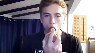 Gay Twink Dildo Lickers Porn: Cum-Covered Delights