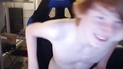 Gay Porn Video with Danish Redhead Viking Bi Boy - Webcam Show!