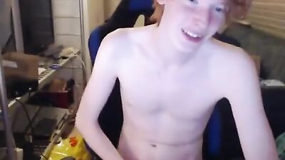 Gay Porn Video with Danish Redhead Viking Bi Boy - Webcam Show!