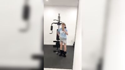 Gym Teens Monstrous Cock Gets Pounded in the Shower