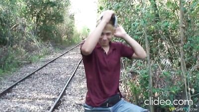 Gay Tube Heat - Teen Jock Public Outside Solo!
