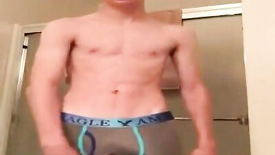 Fat Cock Twink - Gay Porn Jerking Before Shower