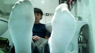 Sweaty Feet Frenzy: Hot Teen Boys Get Dirty!