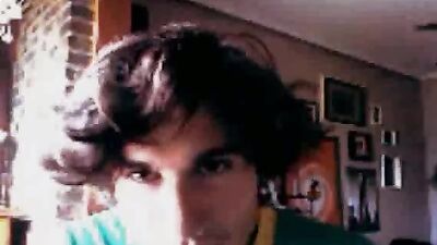 Geeky twink with huge cock wanks and cums on his chest: Bisexual Cum Shots!