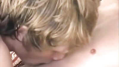 Sexy blonde in shower