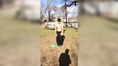 Latino Muscle Boy Exposes His Sexy Body in the Great Outdoors!