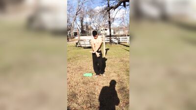 Latino Muscle Boy Exposes His Sexy Body in the Great Outdoors!