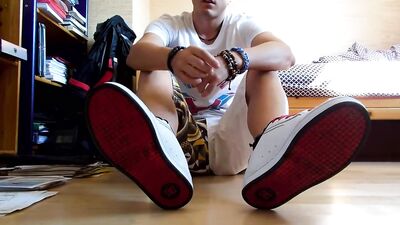 Boy DC Flip-flop and DC Shoes Foot Fetish - Gay Porn Adventures