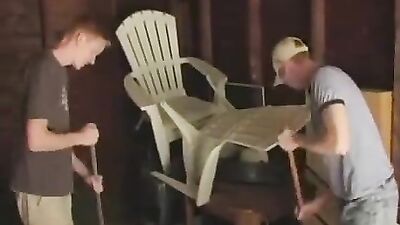 Ginger Twinks: Garage Cleaning Gay Porn Sex - Amateur Ass Play Oral