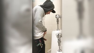 Hardcore Urinal Spy Cam Caught Porn - Big Dick Action!