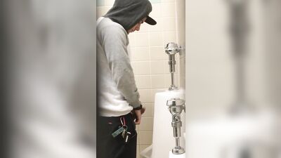 Hardcore Urinal Spy Cam Caught Porn - Big Dick Action!