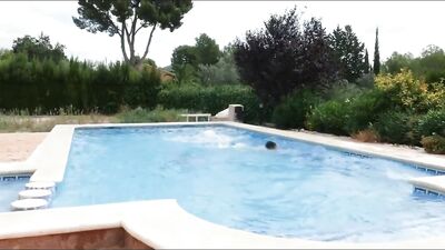 Gangbang: 3 Twinks Get Fucked in the Pool!