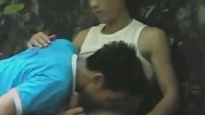 Forbidden Asian Love in Nature: Cum Shots and Oral Delight