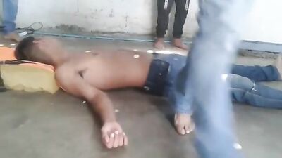 Barefoot Boys Trampling Fetish - Foot Fetish!