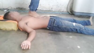 Barefoot Boys Trampling Fetish - Foot Fetish!