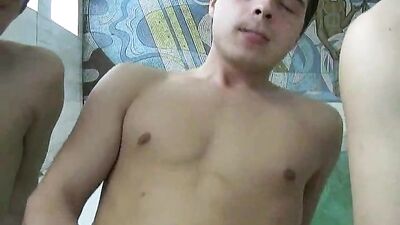 Gay Twink Pool Sex Klark and His Friends Cum Shots Bareback Handjob